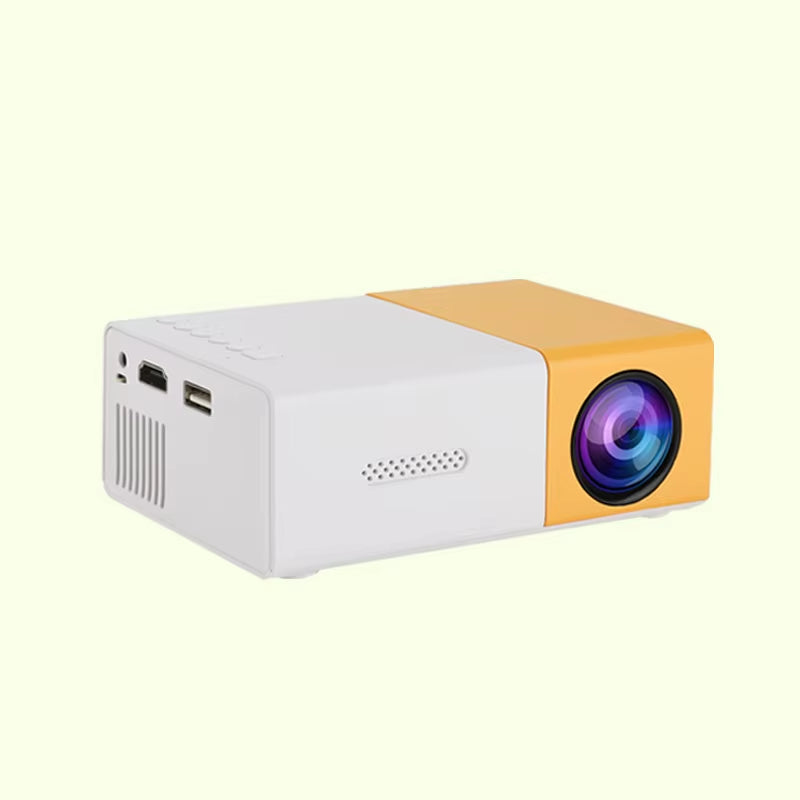 YG300 Mini Portable HD Projector Is Suitable for Home, Outdoor, and Portable Projectors, Supporting USB, HDMI, and SD Card Links