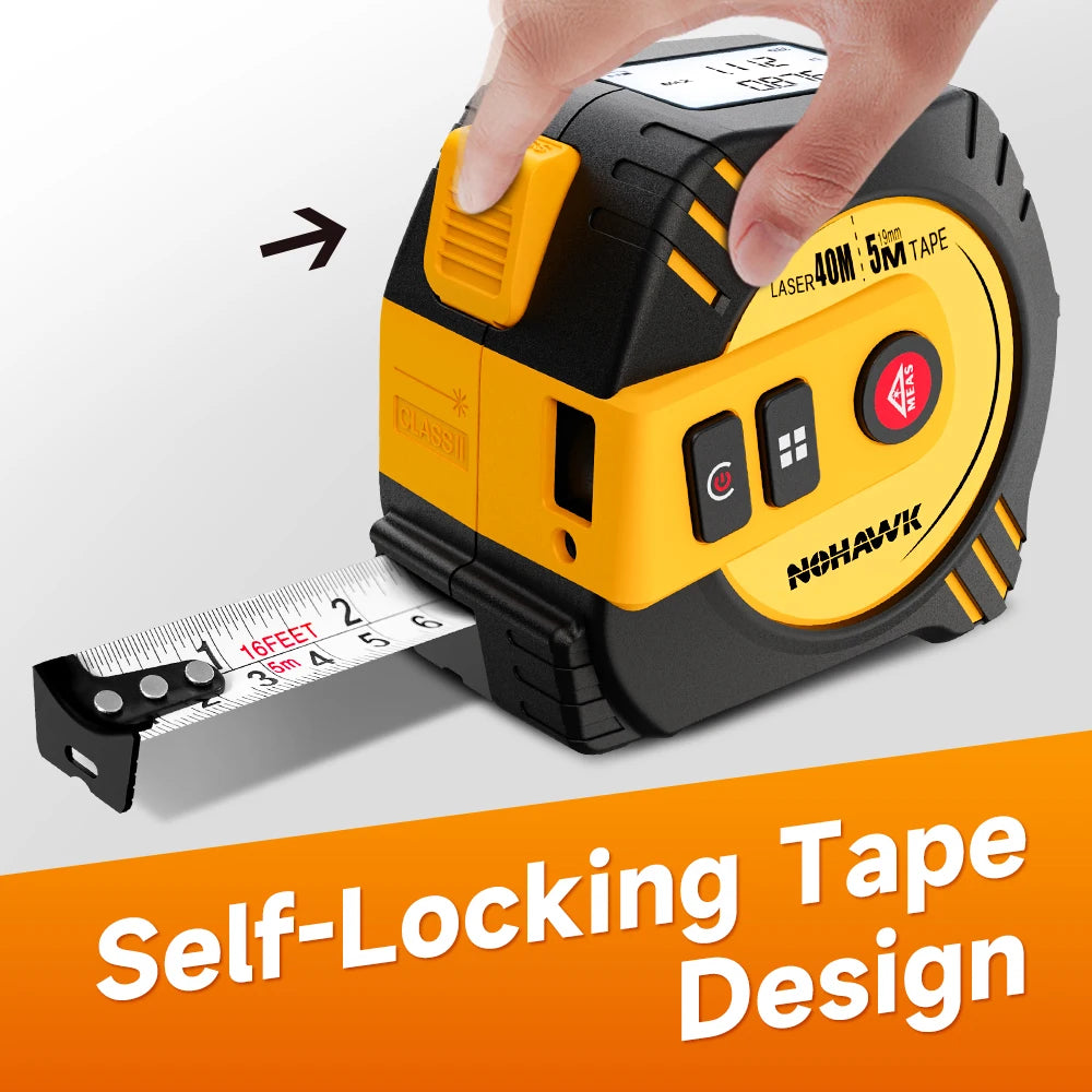 40M/80M Laser Tape Measure Tape Measure Measuring Tool Laser Distance Meter Steel Tape Measure USB Rechargeable