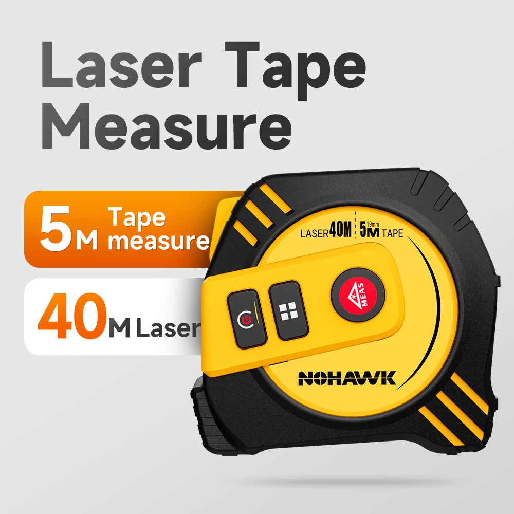 40M/80M Laser Tape Measure Tape Measure Measuring Tool Laser Distance Meter Steel Tape Measure USB Rechargeable