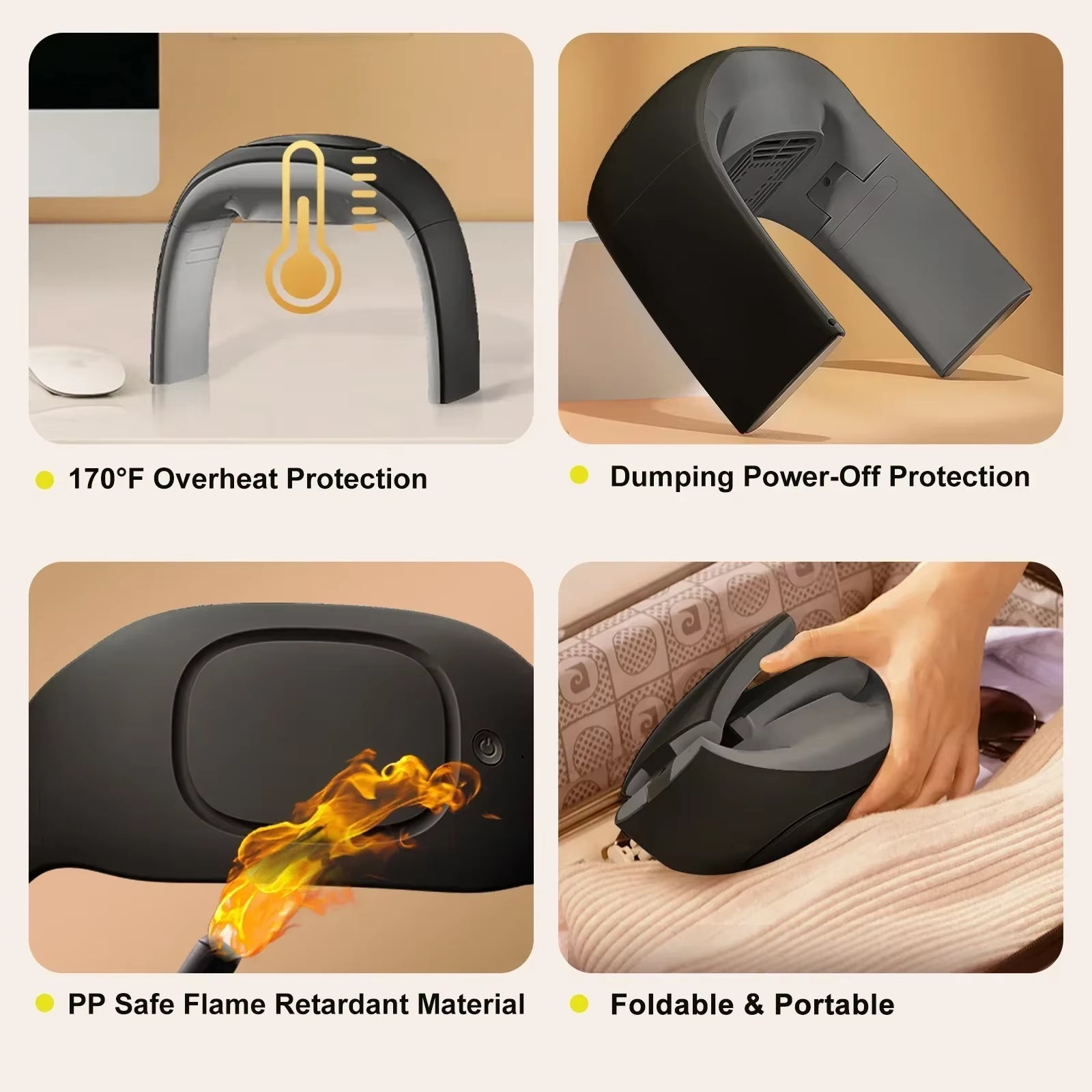 Mouse Pad Hand Warmer, 110V 100W Mouse Pad Hand Warmer, Foldable Electric Warming Heater for Office Desk Warmer Accessories