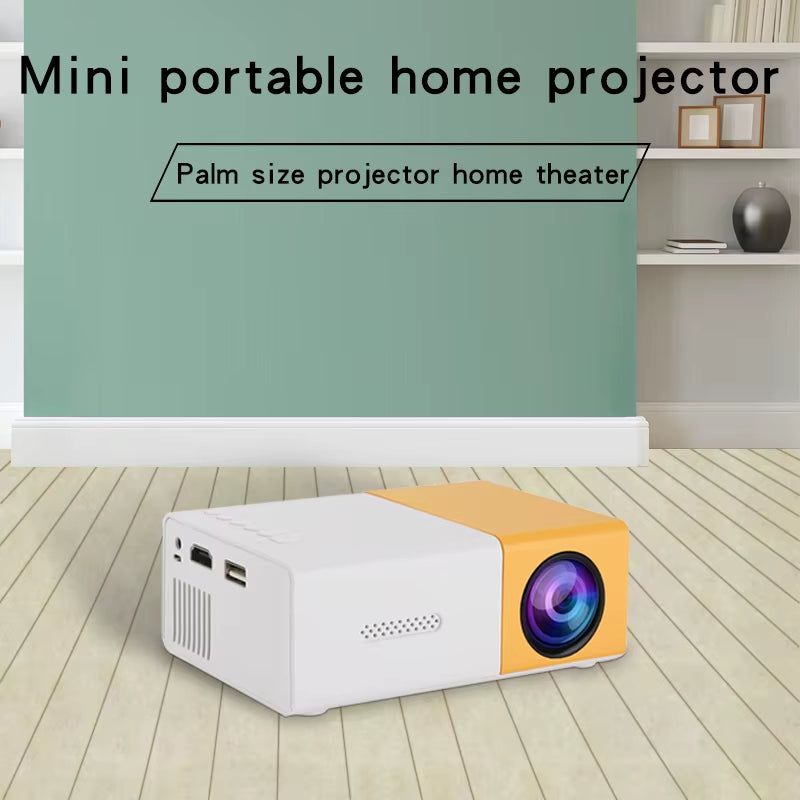 YG300 Mini Portable HD Projector Is Suitable for Home, Outdoor, and Portable Projectors, Supporting USB, HDMI, and SD Card Links