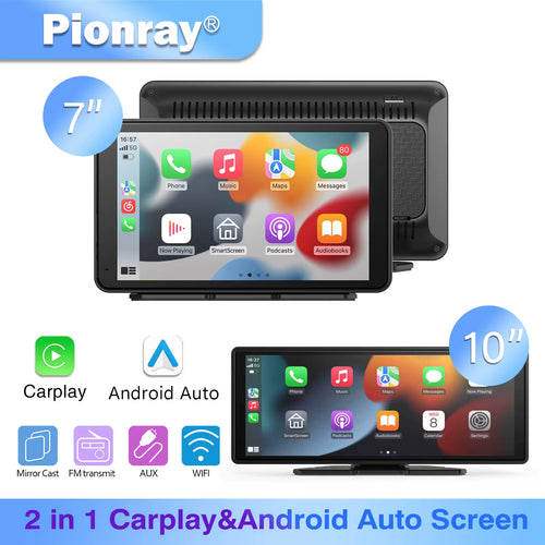 7/10 Inches Android Auto Universal Portable Carplay for Car Screen Car Radio Video Wireless Carplay Screen for Apple