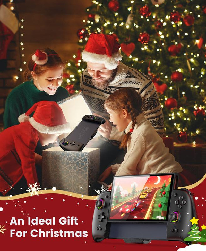 ESYWEN Switch 2 Controller - Hall Effect Joystick - One Piece Switch Joypad Replacement to Switch 2 Pro Controller'S Feel, with 9 RGB Lighting, Turbo, Macro, Keylinker App