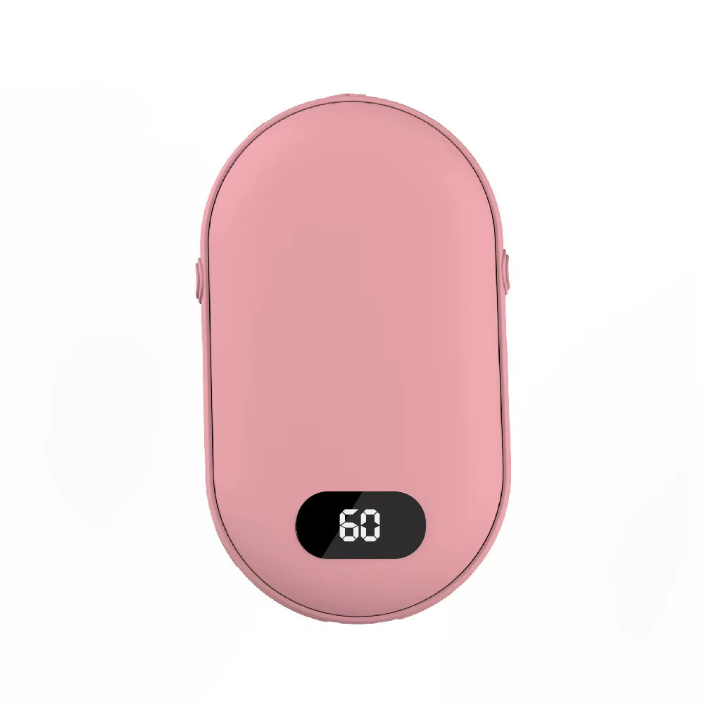 USB Rechargeable Hand Warmer Power Bank 2-In-1 Mini Electric Heater High-Capacity Pocket Warmer Winter Gift for Cold Weather